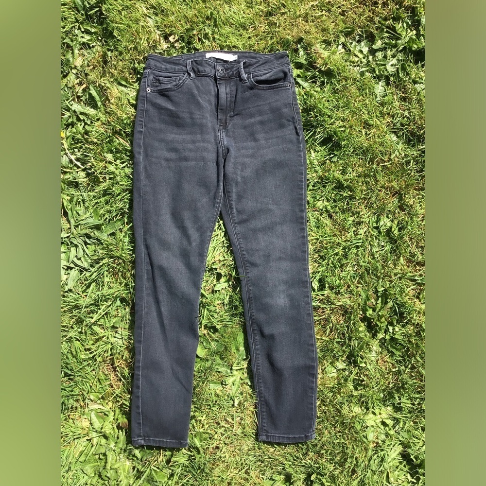Hidden‎ High Waist Ankle Skinny Black Jeans Size 28